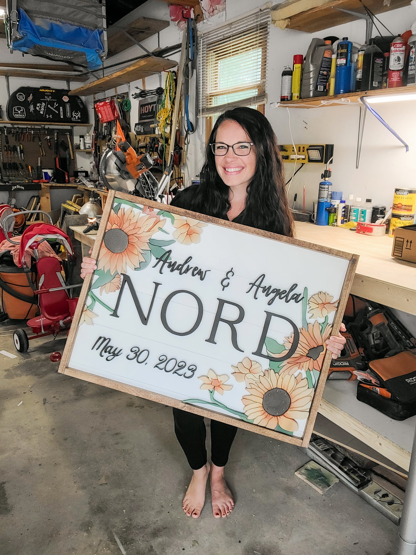 Custom Hand Cut Wood Sign Deposit