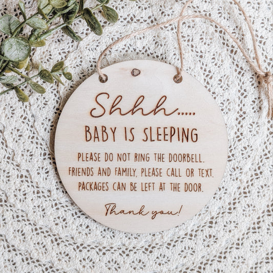 Baby is Sleeping Sign