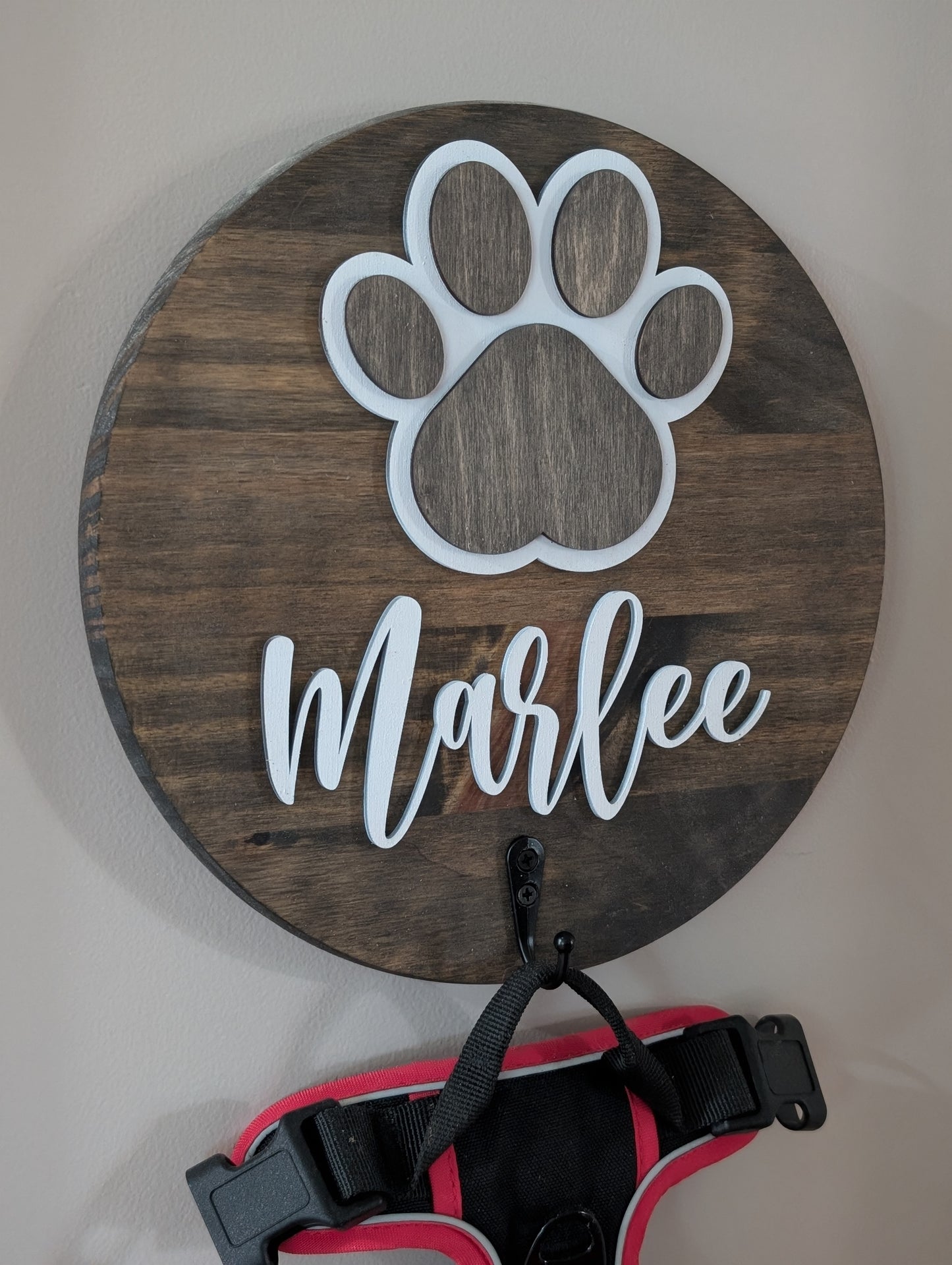 Personalized Dog Leash Holder
