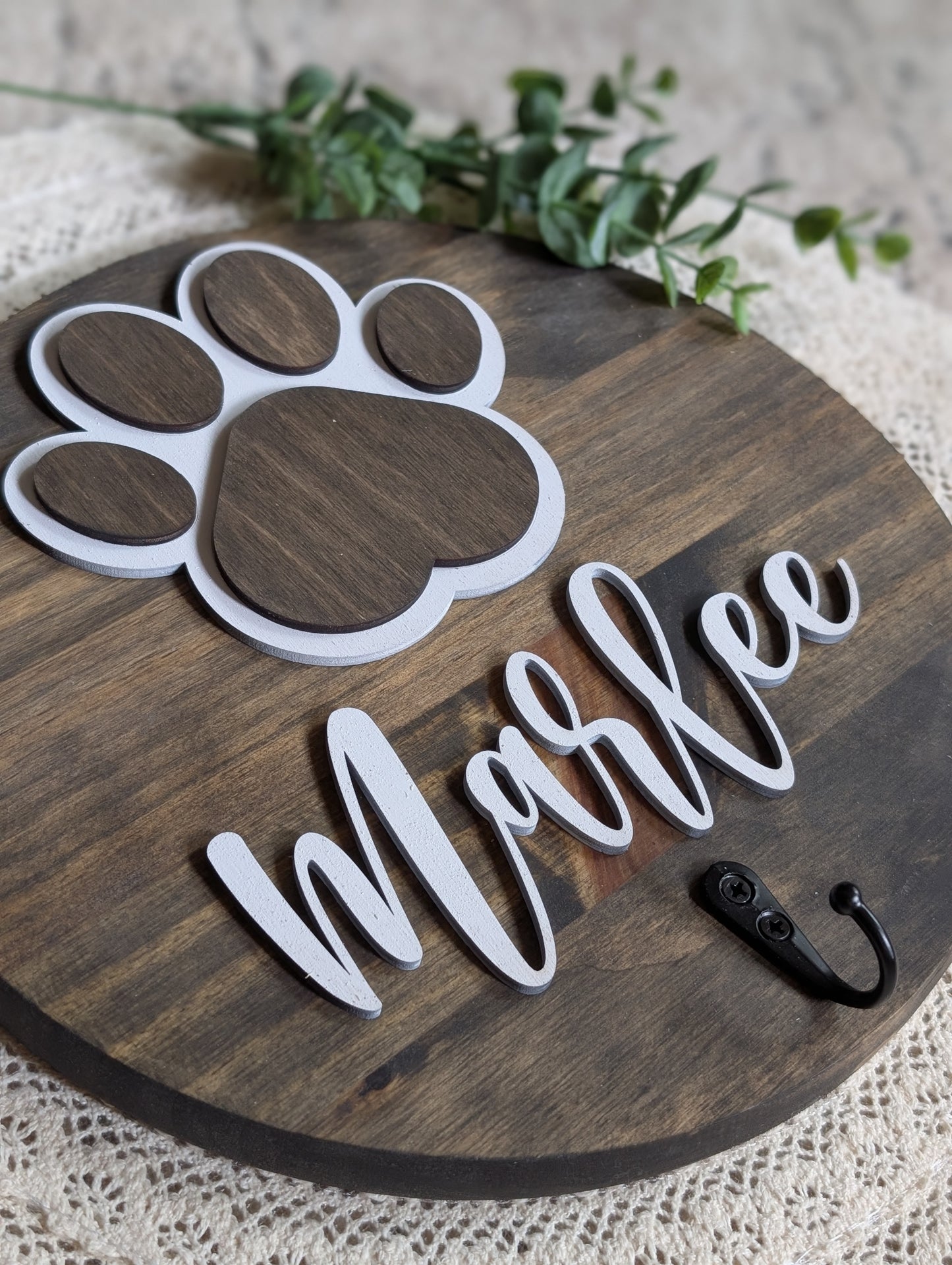 Personalized Dog Leash Holder